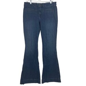 CJ by Cookie Johnson Hope Flare Jeans Dark Wash Denim Women Size 32